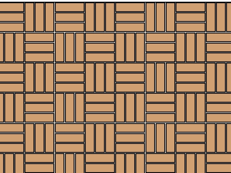 三つ目市松貼り